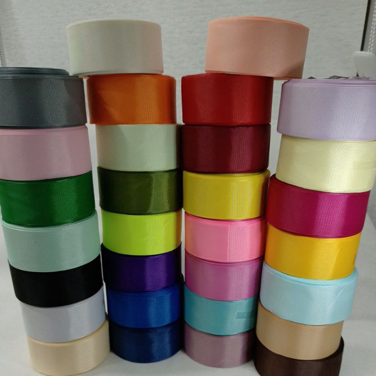 

Promo Gila Pita Grossgrain Besar 4cm per roll 1Roll 18m