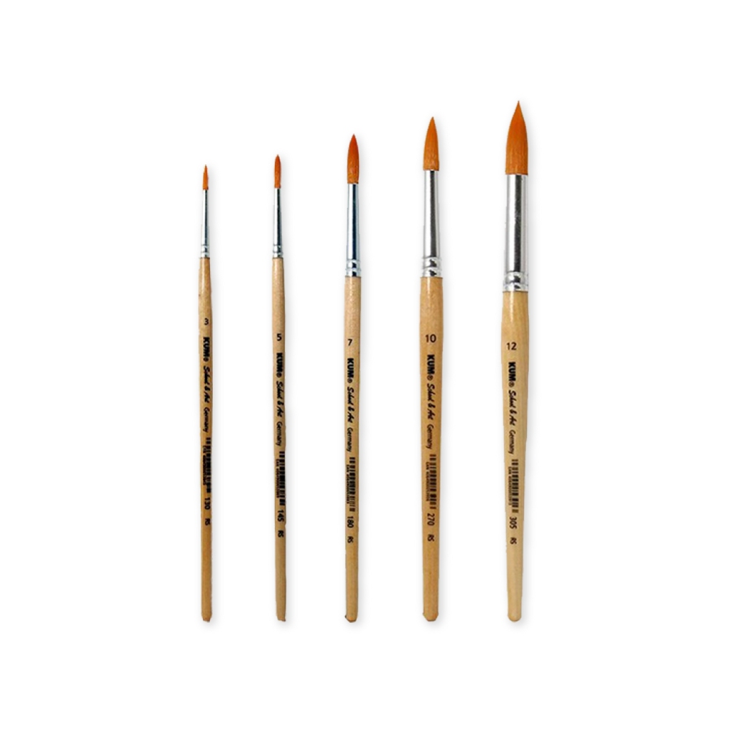 

KUM School and Art Round Synthetic Brush Short Handle
