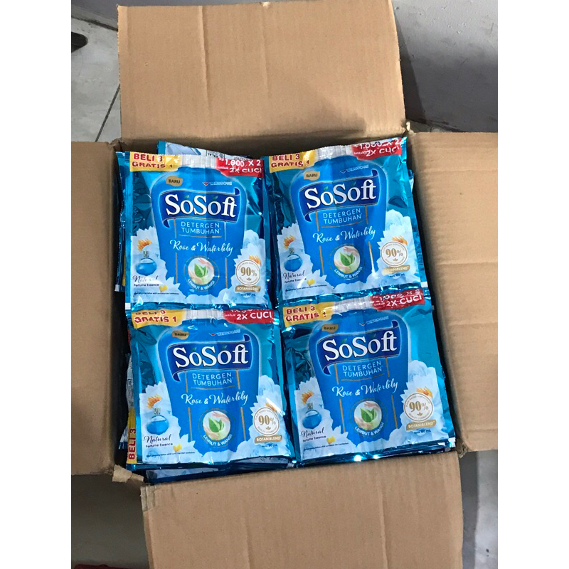 Sosoft RENCENG 16 sachet detergent cair
