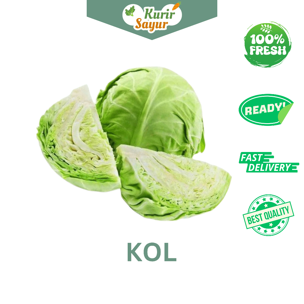 

KURIR SAYUR - SAYUR KOL SAYUR KUBIS SEGAR ± 300GR