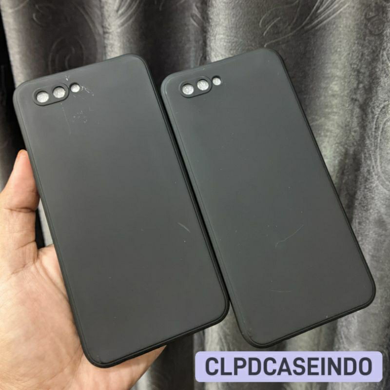 Soft Case Oppo A3S Oppo A5 Hitam Polos