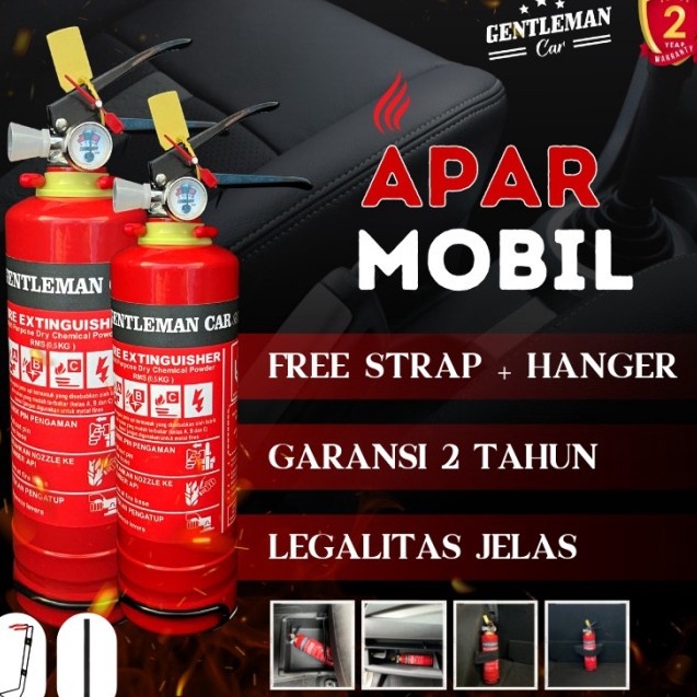 XC26619 APAR Mobil 5Kg  1Kg Gentleman Car Tabung Pemadam Racun Api Portable Car Fire Extinguisher