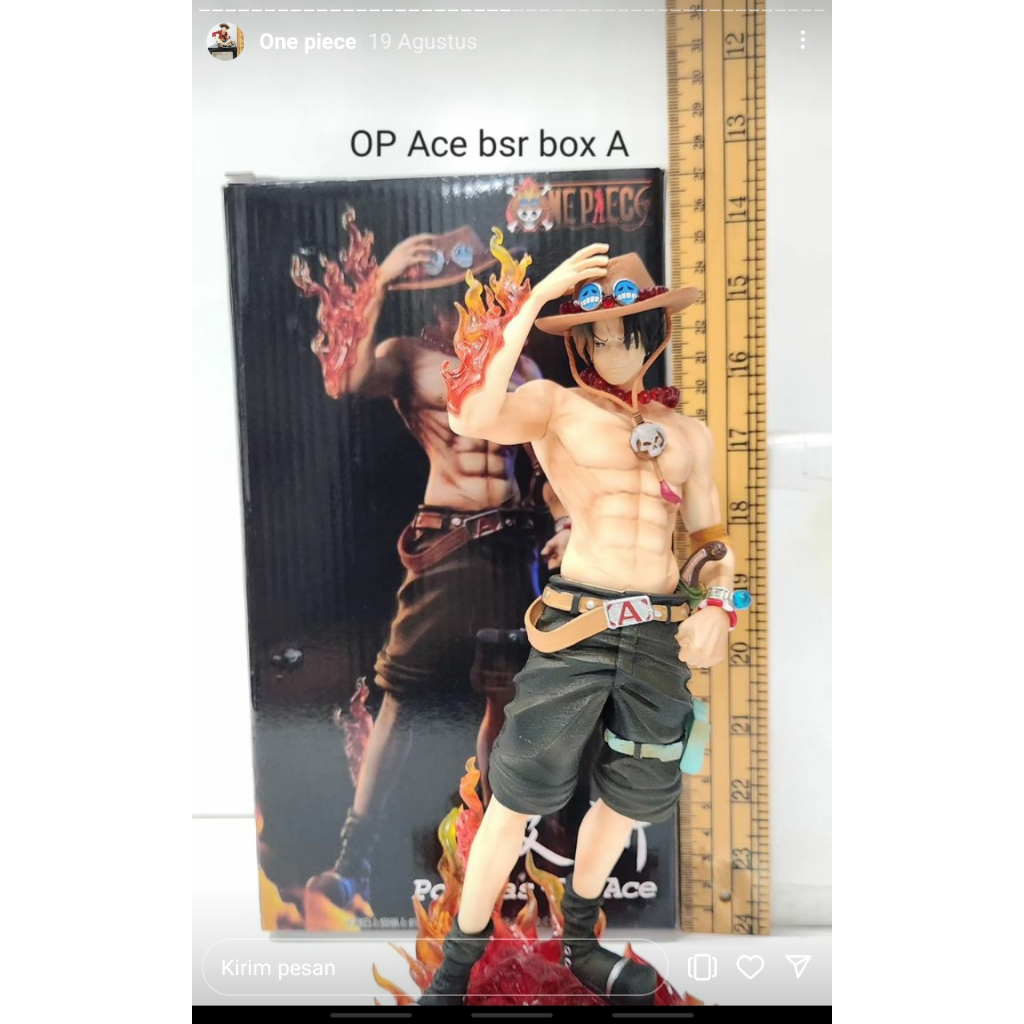 Action Figure One Piece Ace Battle Standing Posture
