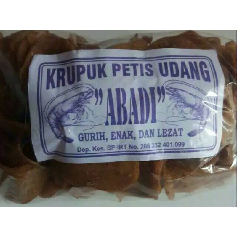 

krupuk petis ikan dan udang "ABADI" (1kg muat 4)