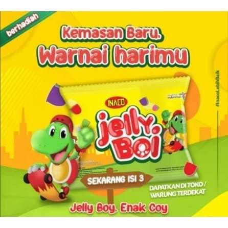 

INACO JELLY BOI ISI 10 x 33 GRAM ISI 3 PCS MAKANAN RINGAN SNACK CEMILAN ANAK JELI AGAR