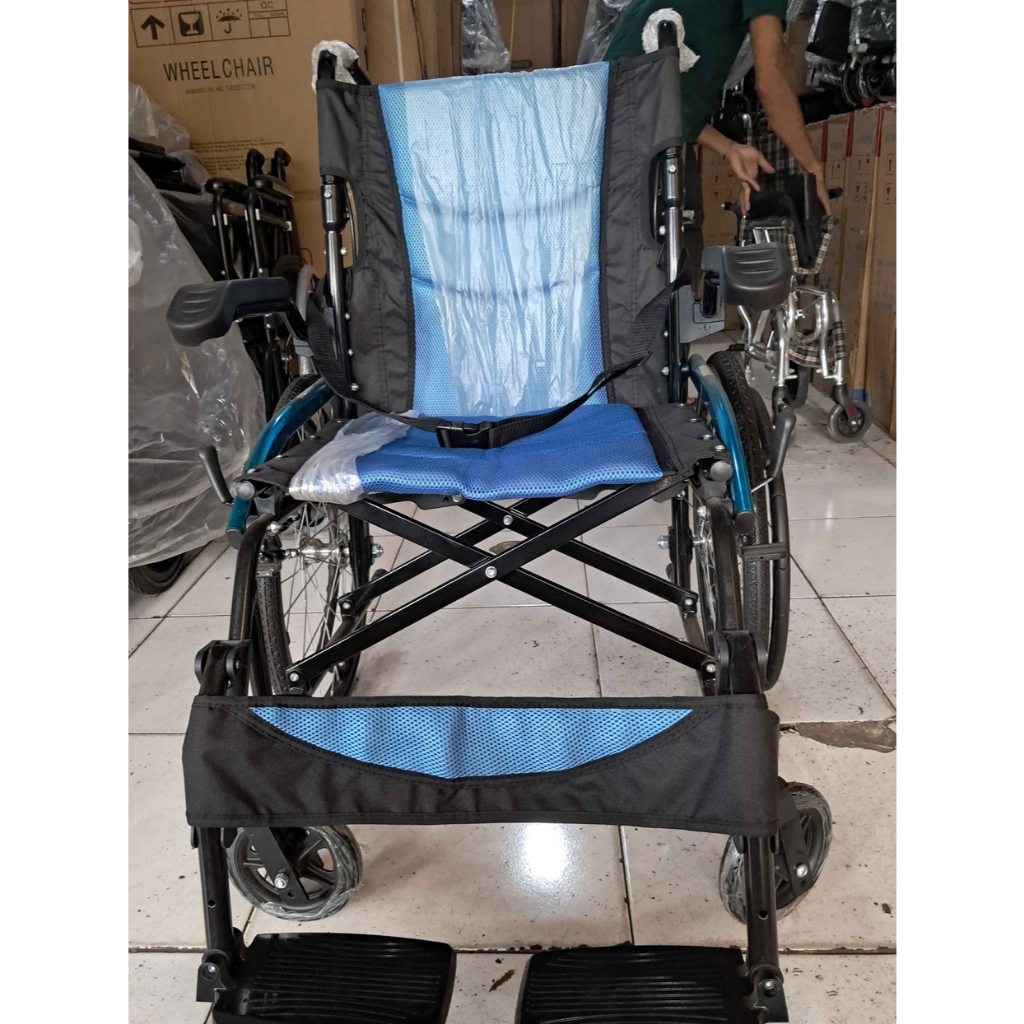 Kursi Roda Semi Travel Travelling Sellaco 863L Wheel Chair Aluminium