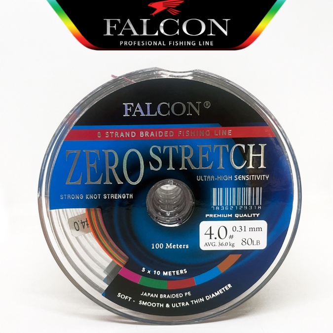 Senar PE X8 Falcon ZERO STRETCH BRAIDED PE ART O5N6