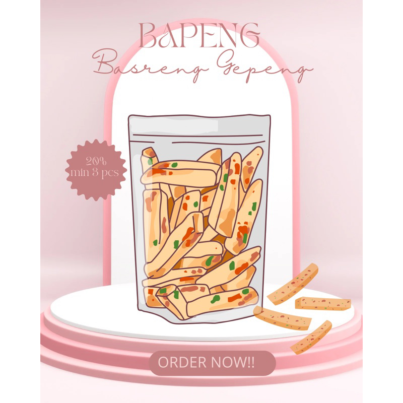 

Bapeng (Basreng Gepeng)