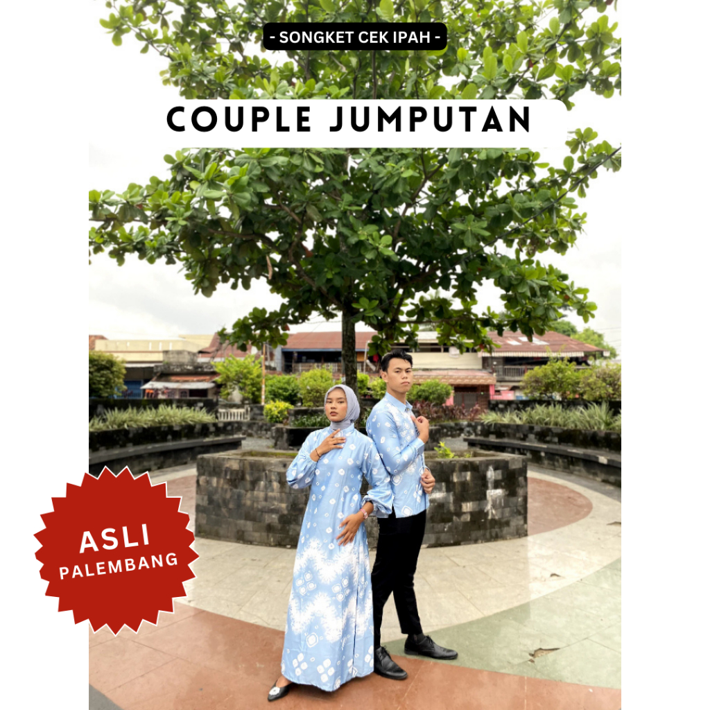 Songket Cek Ipah - Baju Couple Jumputan Khas Palembang Motif Tabur Berbagai Macam Warna / Batik Anak