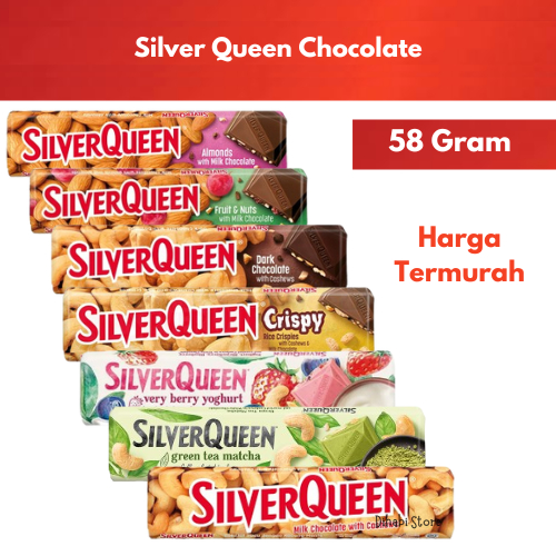 

SilverQueen Milk Chocolate Cashew 55 gram Cokelat Silver Queen