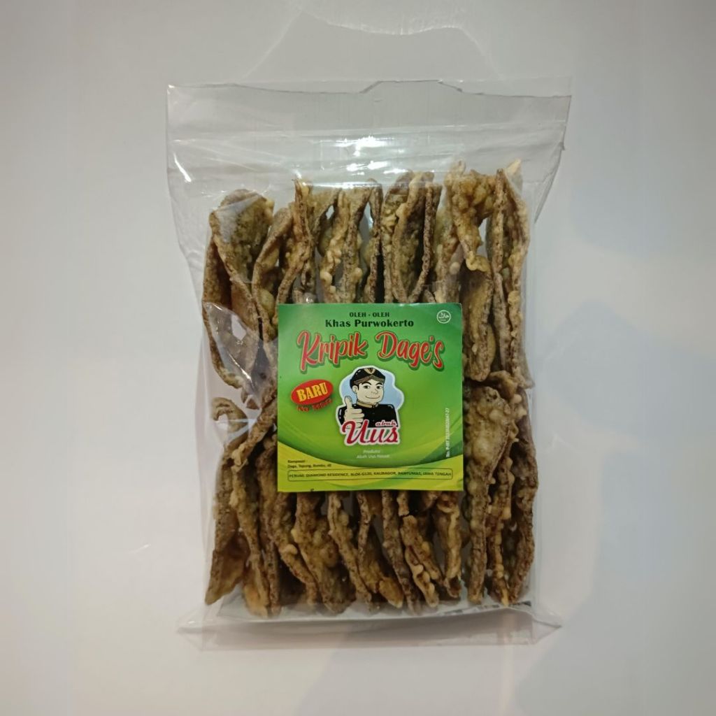 

Keripik Dage Abah Uus Khas Purwokerto Rasa Original, Non Msg