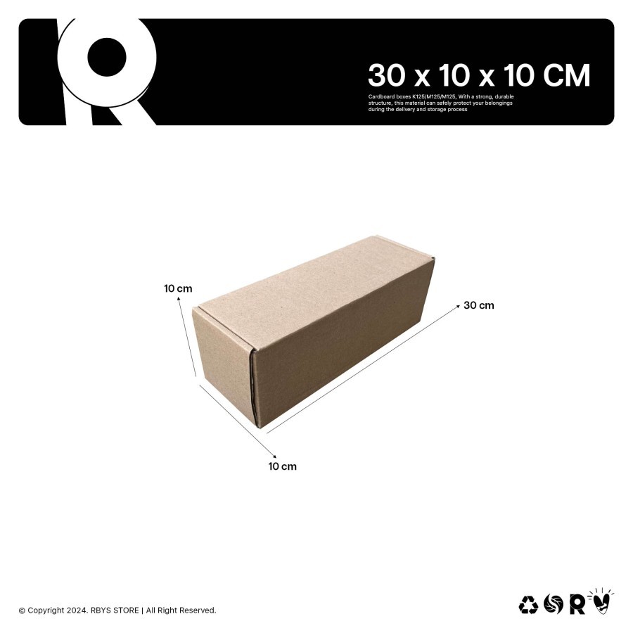 

KARDUS KARTON BOX 30 x 10 x 10 CM | Dus Kardus