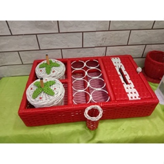 LEBIH MURAH PAKET KOMPLIT TEMPAT TISU DAN AKUA GELAS TEMPAT TOPLES PERMEN COKLAT MULTIFUNGSI Tempat 