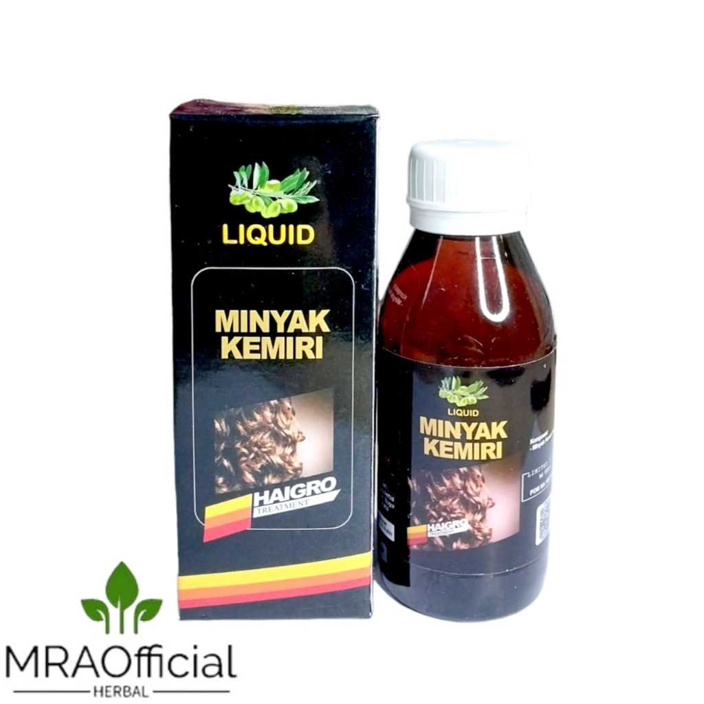 Minyak Kemiri Liquid Haigro | Minyak Kemiri Penumbuh Rambut Original 100 ml