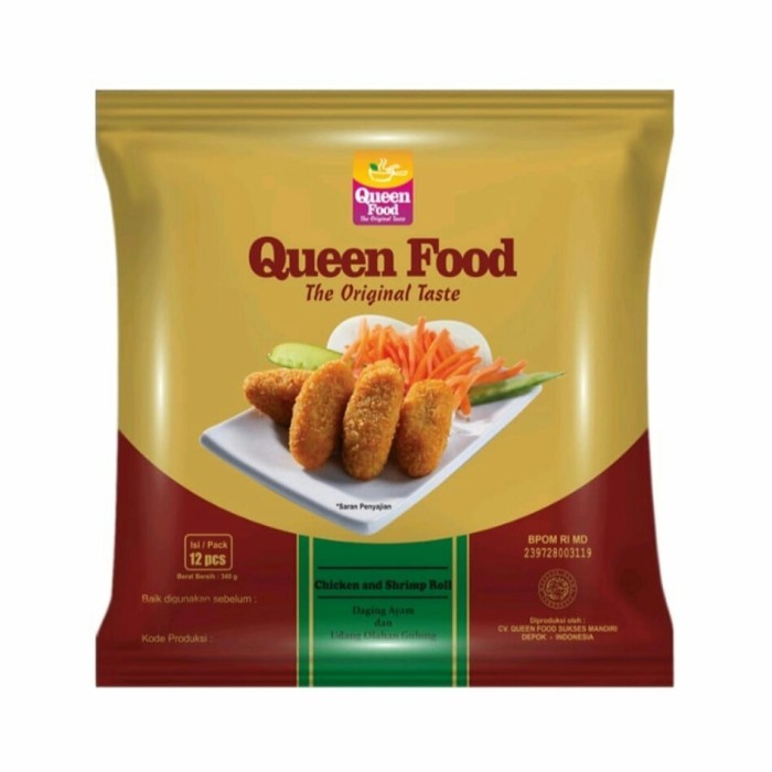 

Queen Food Shrimp Roll 340gr - Festive Frozen Food