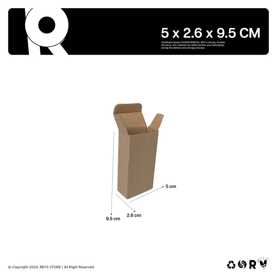 

KARDUS KARTON BOX 5 x 2.6 x 9.5 CM | Dus Kardus