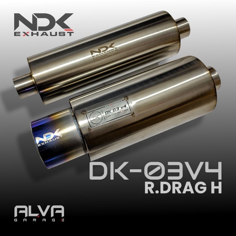 Knalpot Mobil Yaris NDK Exhaust Knalpot Mobil Racing DK-03V4 Resonator Drag