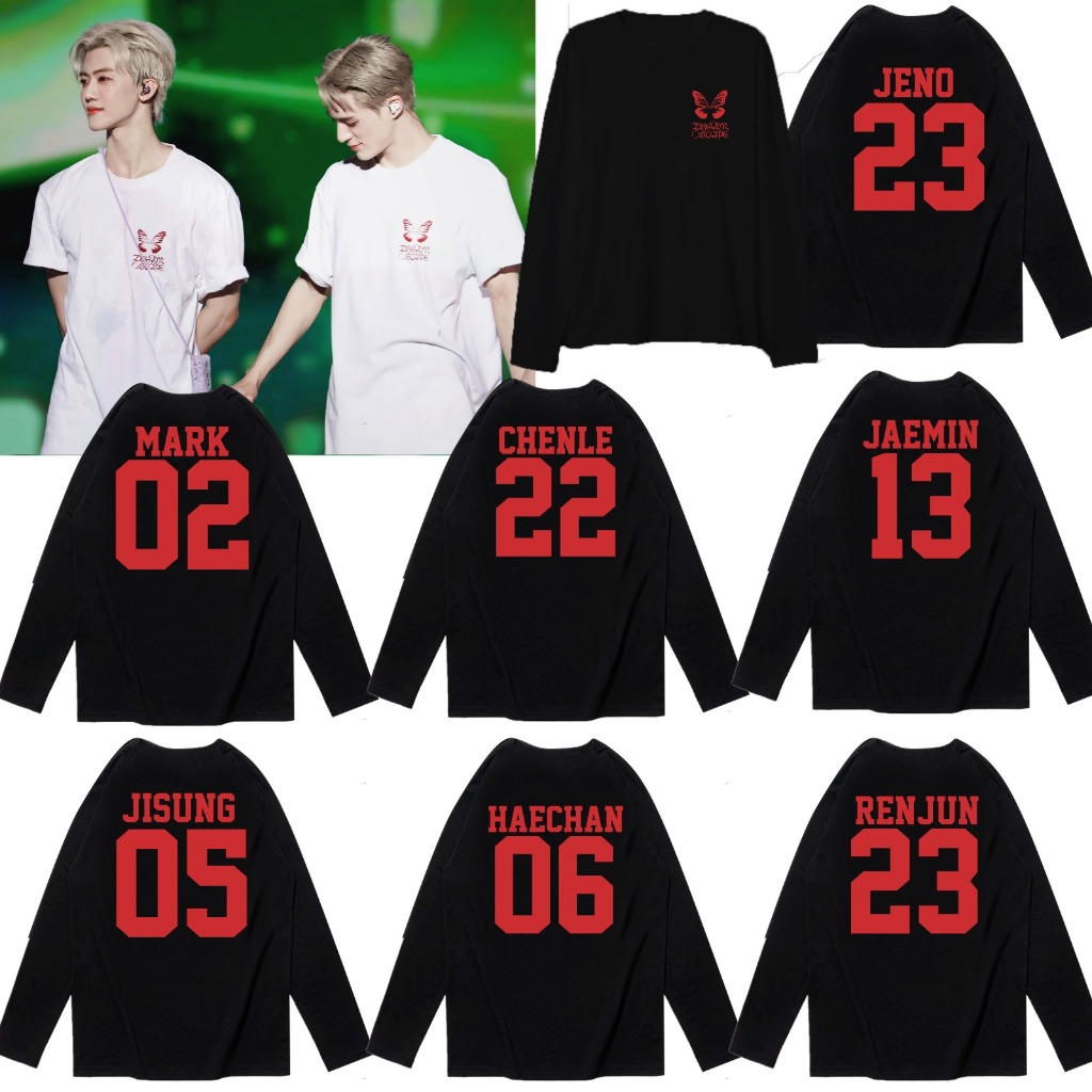 Kaos lengan panjang nct dream scape logo TDS3 Request Nama Nomor