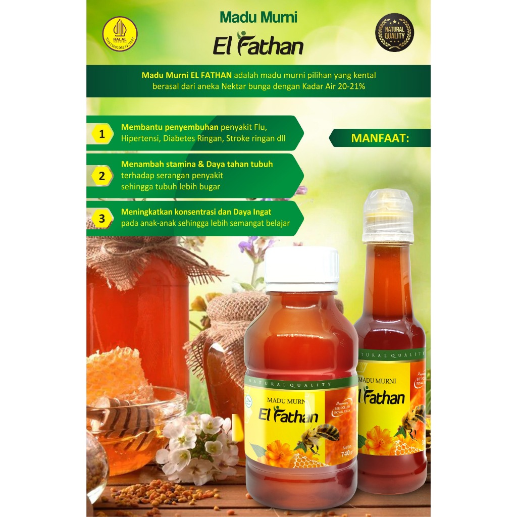 

Madu Asli | Madu Murni | Asli Madu Original EL - FATHAN 740 gr