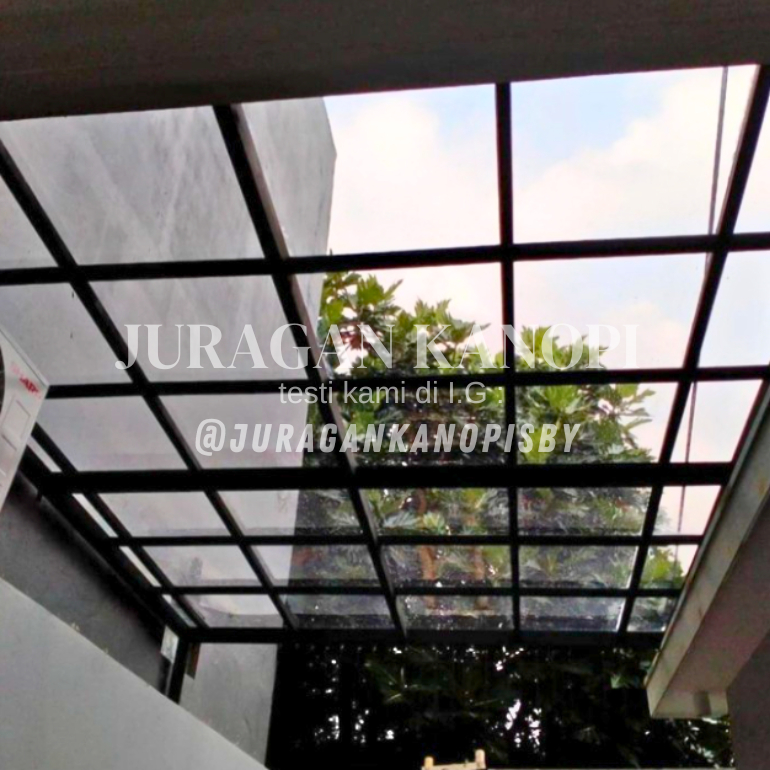Kanopi Void atap Solarflat terpasang