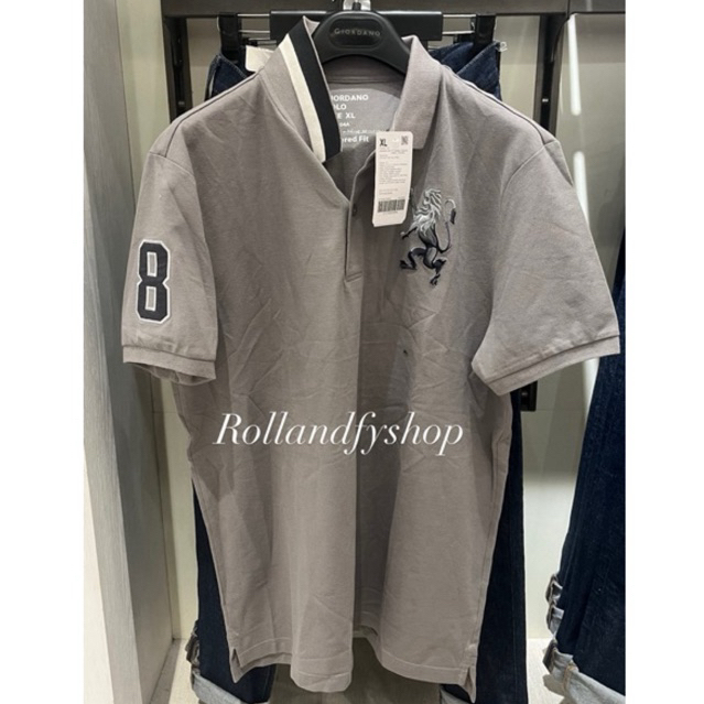 POLO SHIRT GIORDANO LION 3D STORM FRONT  UNISEX (MENS WOMEN) NEW ORIGINAL |JASTIP| KAOS KERAH KAOS P
