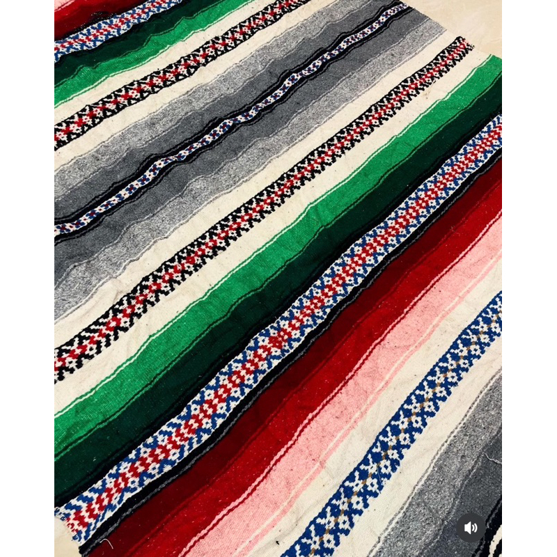 Vintage Mexican Blanket HandWoven 🇲🇽