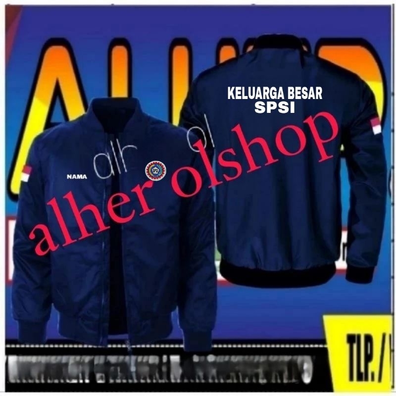 jaket bomber SPSI jaket SPSI jaket kerja SPSI jaket keluarga besar SPSI jaket bomber KELUARGA besar 