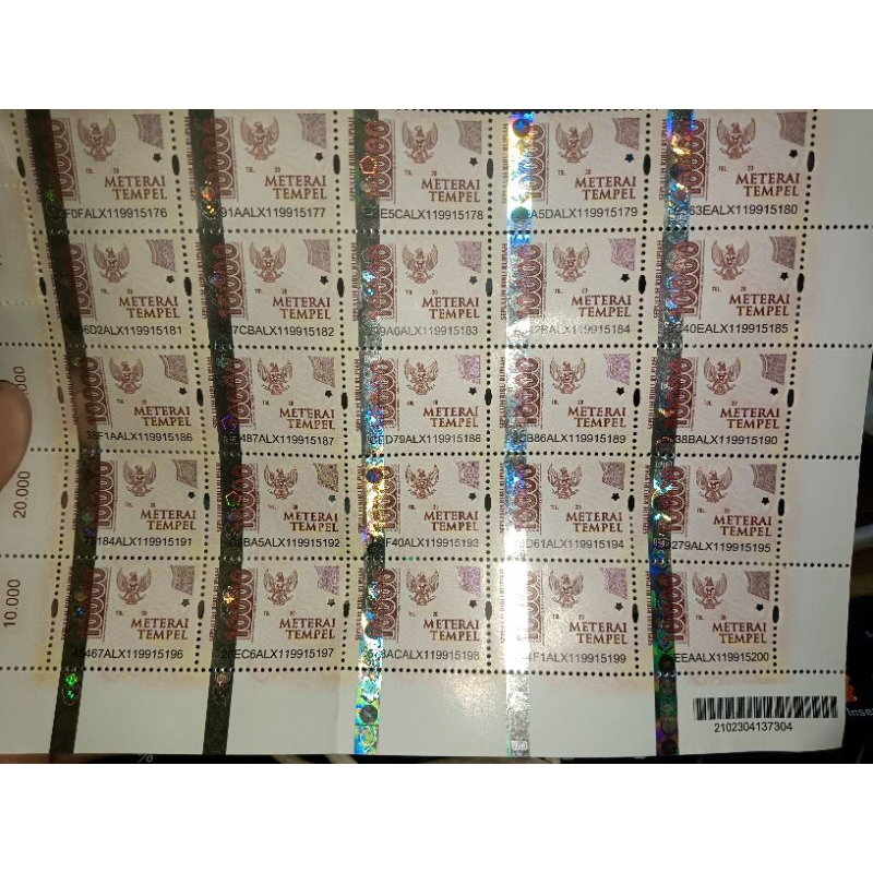

MATERAI 10.000