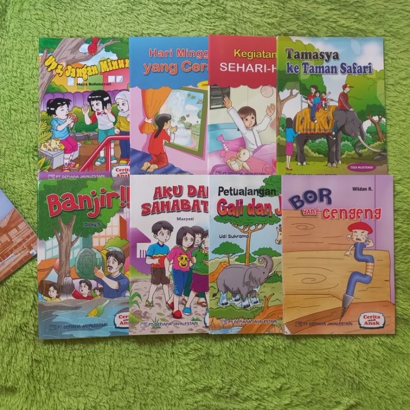 ORIGINAL BUKU CERITA DAN DONGENG ANAK UPS JANGAN MINUM KEGIATANKU SEHARI-HARI MINGGU YANG CERAH TAMA