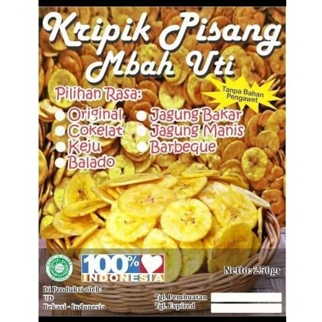 

kripik pisang mbah uti