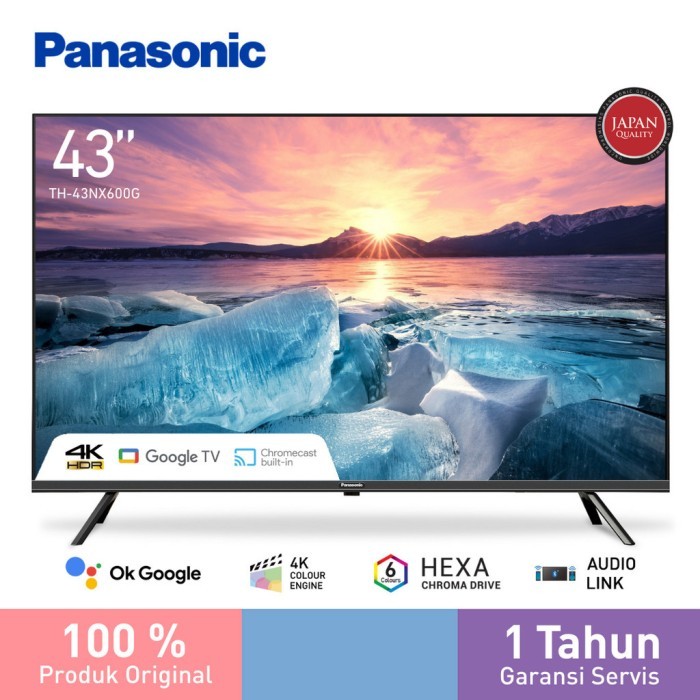 PANASONIC LED TV 43 Inch 4K HDR Smart TV TH-43NX600G BATAM