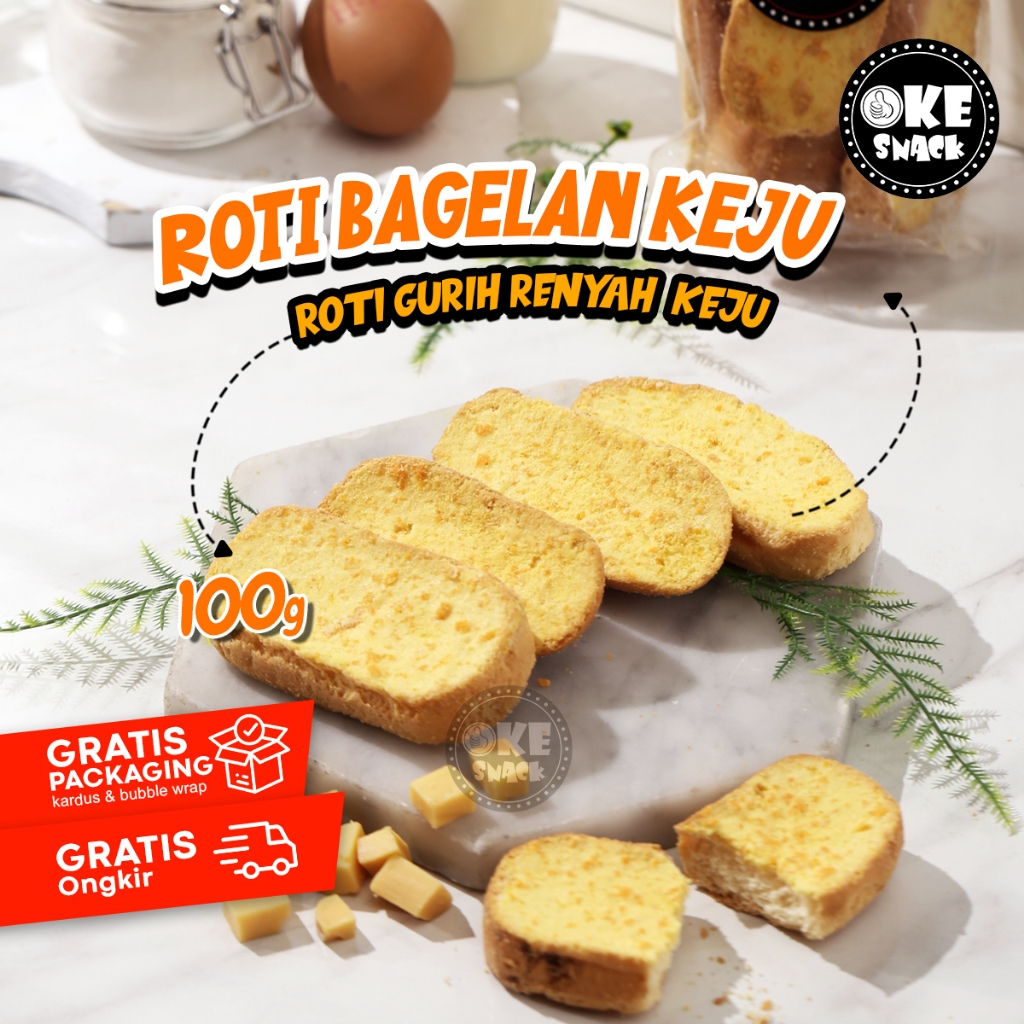 

Roti Kering Tradisional Bagelan Keju 100g