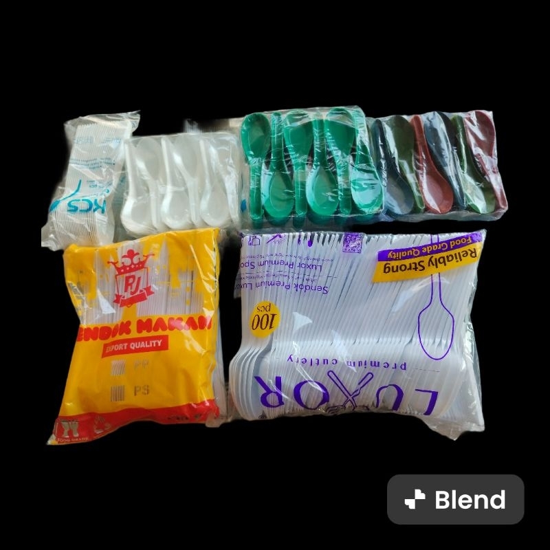Sendok Makan Sendok plastik tebal