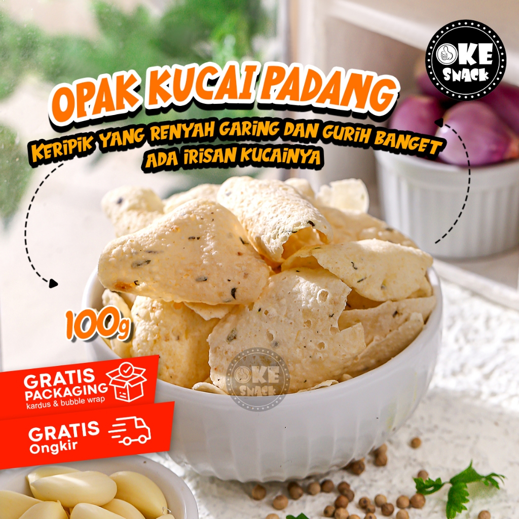 

Keripik Opak Singkong Kucai Mini 100g