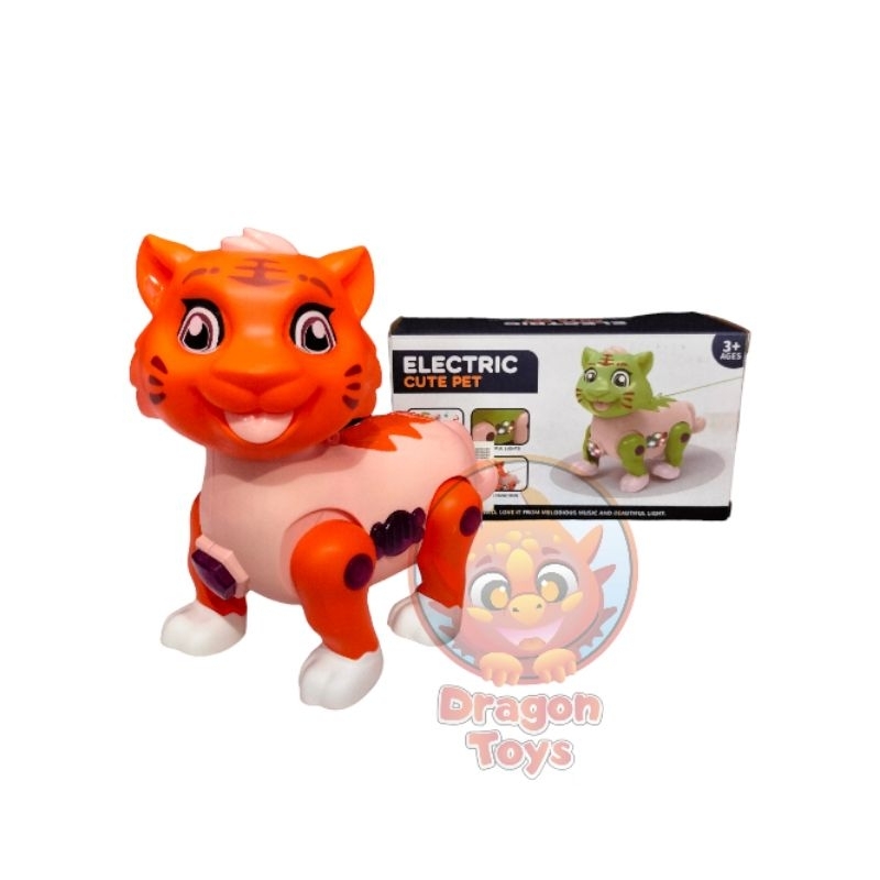 ROBOT HARIMAU MUSIK - ELECTRIC CUTE PET - MAINAN ANAK MATARAM