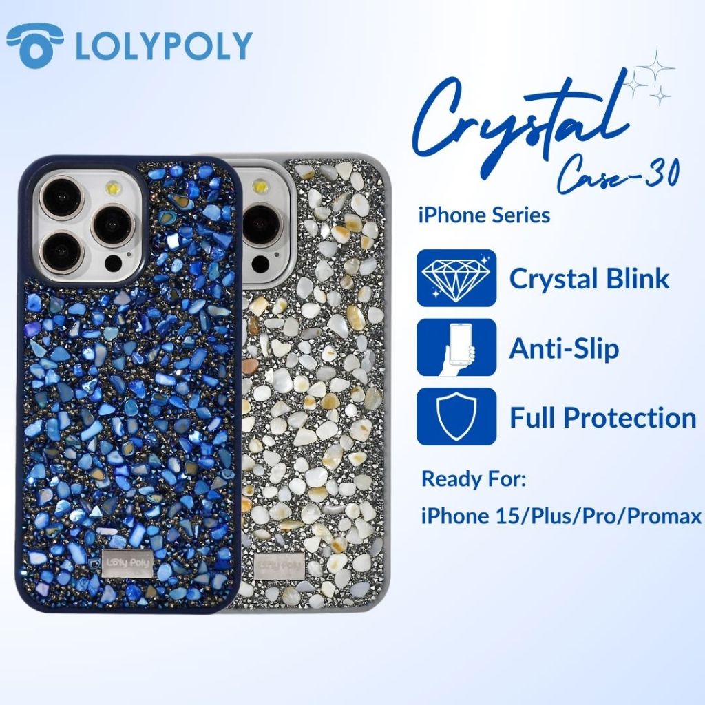 Lolypoly Crystal Diamond Bling Case For iP 15 Series 30