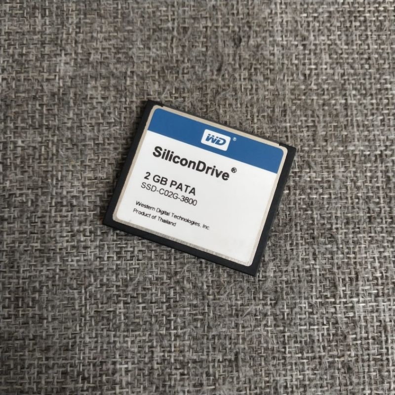 Memory CF Card SiliconDrive 2GB Memori Compact Flash Industrial