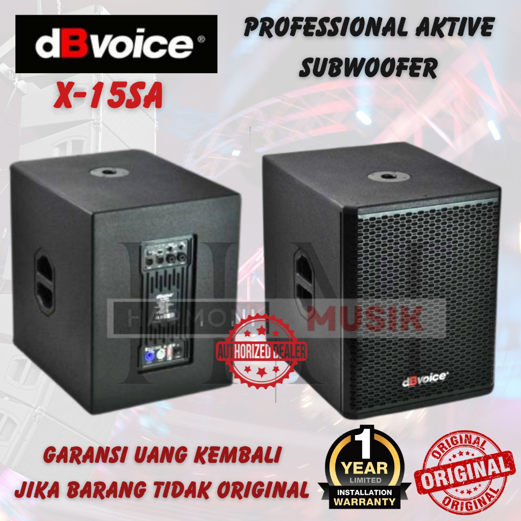 Subwoofer dBVoice ACTIVE X15SA dBVoice X-15SA - Subwoofer 15 in GARANSI RESMI