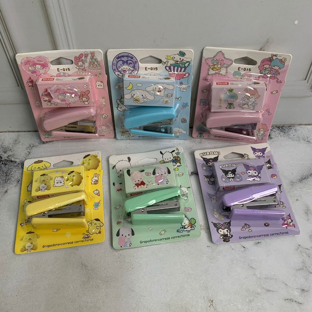 

Staples 2in1 E-015 Motif Karakter SANRIO + FREE isi nya Ready 6 Variant Favorit Anak Stapler 2in1 Sanrio Dapat Isi nya Stationary Sekolah dan Kantor Kekinian Bisa COD