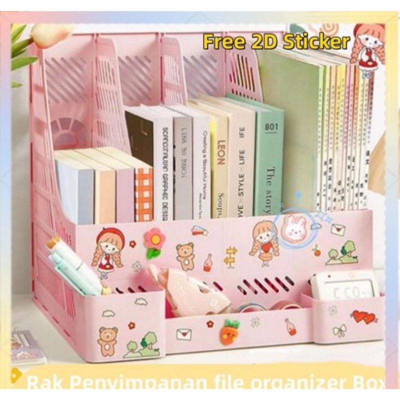 Box File Kantor 4 Susun Rak Box  Organizer Rak Buku meja