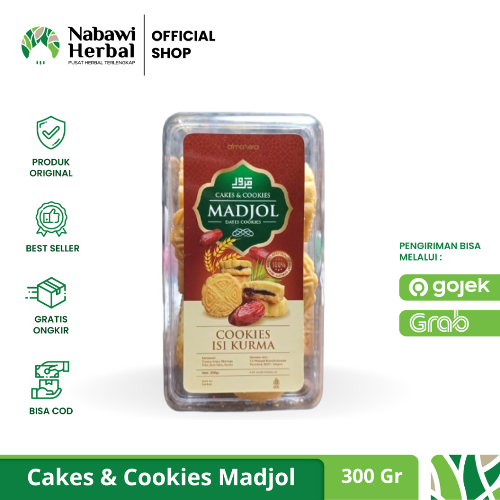 

ALMAHERA - Cakes & Cookies Kurma Madjol - Biskuit Kurma Cemilan 300gr