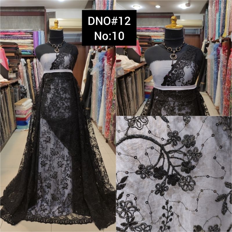 kain Tile Brokat Bunga Akar Salur DNO#12 No:10