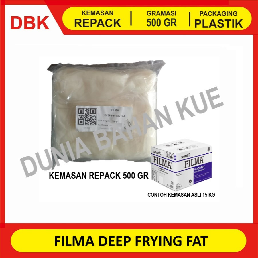 

FILMA GOODFRY DEEP FRYING FAT REPACK 500 GR / MINYAK PADAT / MINYAK GORENG PADAT