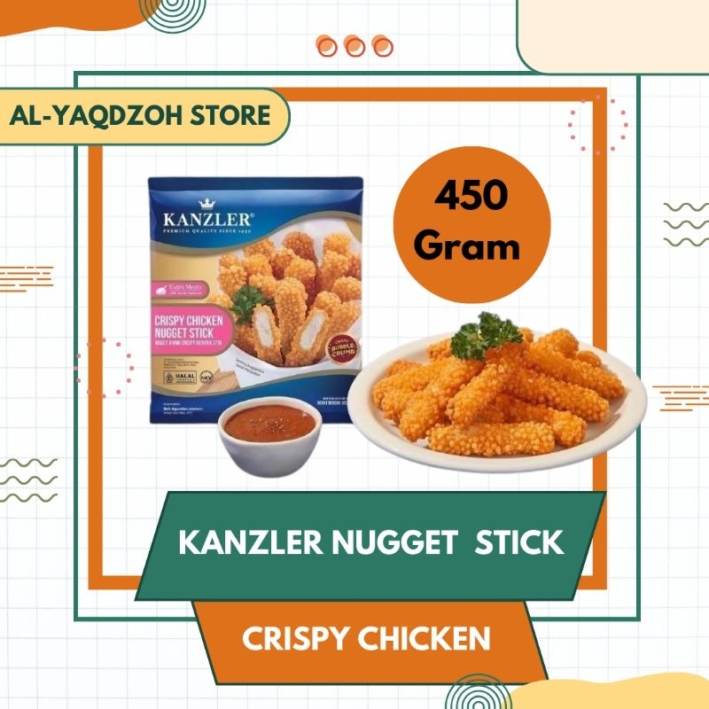 

Kanzler FROZEN FOOD | Crispy Chicken | Nugget Stick 450 Gram