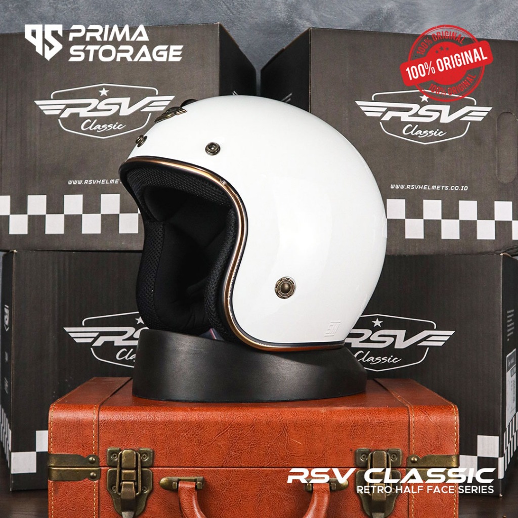HELM RSV CLASSIC WHITE GLOSSY / HELM RSV / HELM CLASSIC