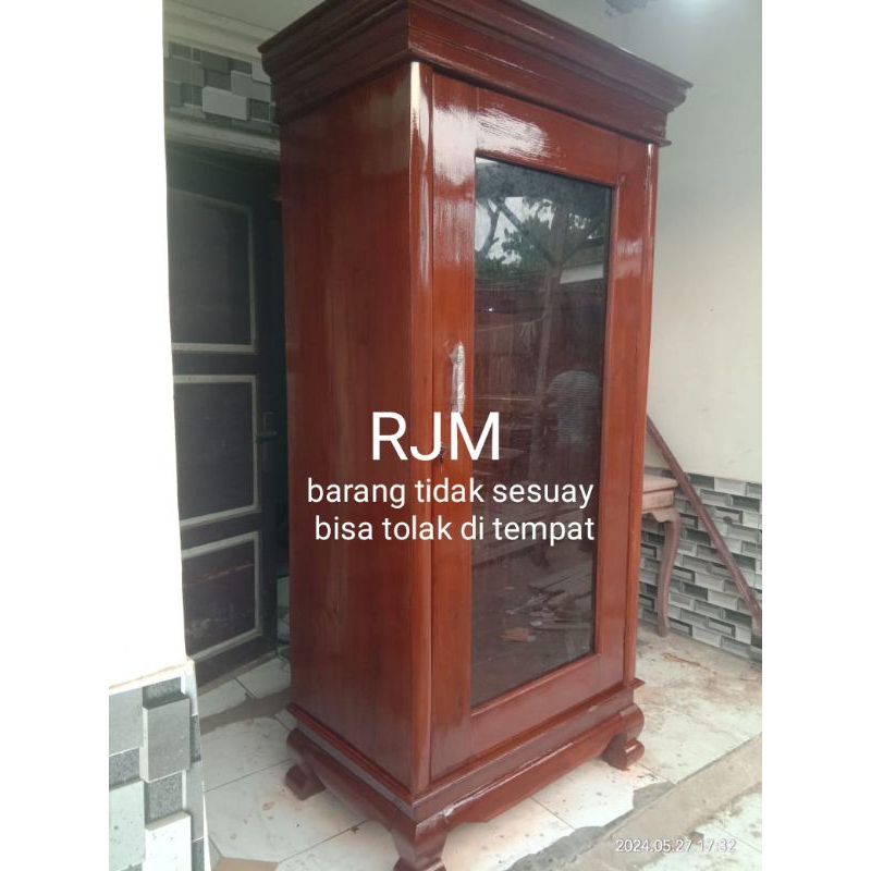 lemari pul gantungan gamis lemari pajangan lmari kayu jati