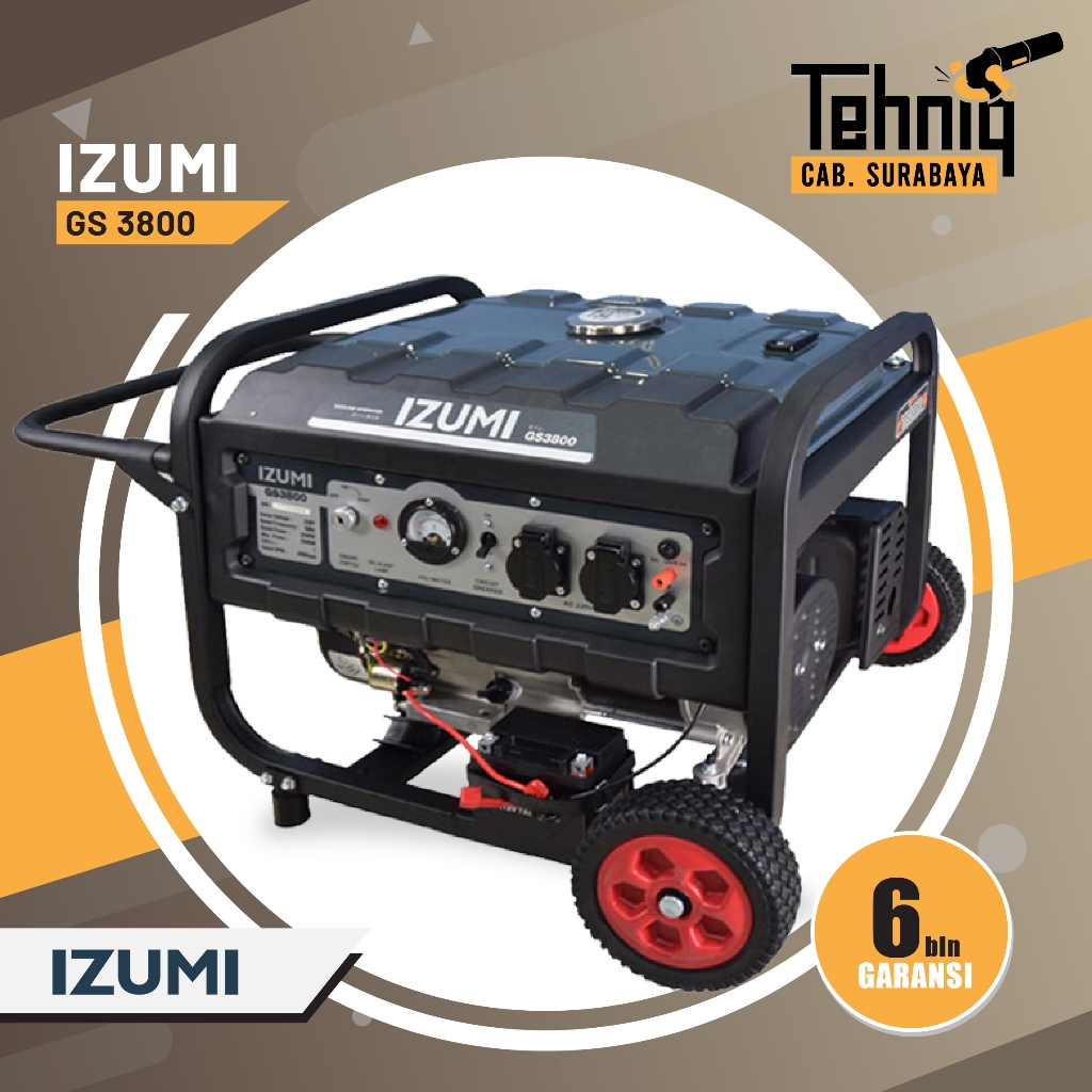 Mesin Genset Bensin Generator Listrik IZUMI GS 3800 GASOLINE 2800 Watt