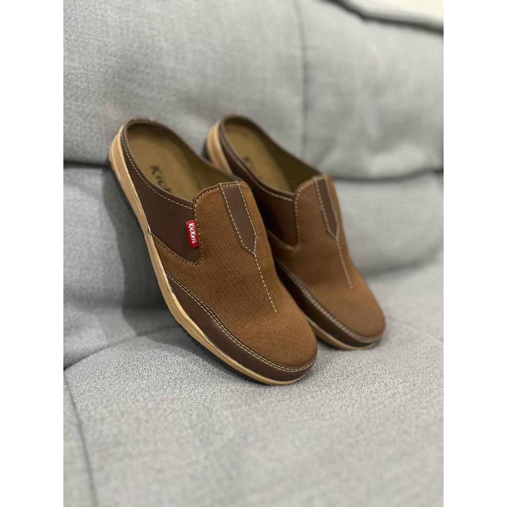 Sepatu Pria Sandal Pria Sandal Slop Pria Sepatu Slip On  Sepatu Sandal Sepatu Slop Sandal Pria keren