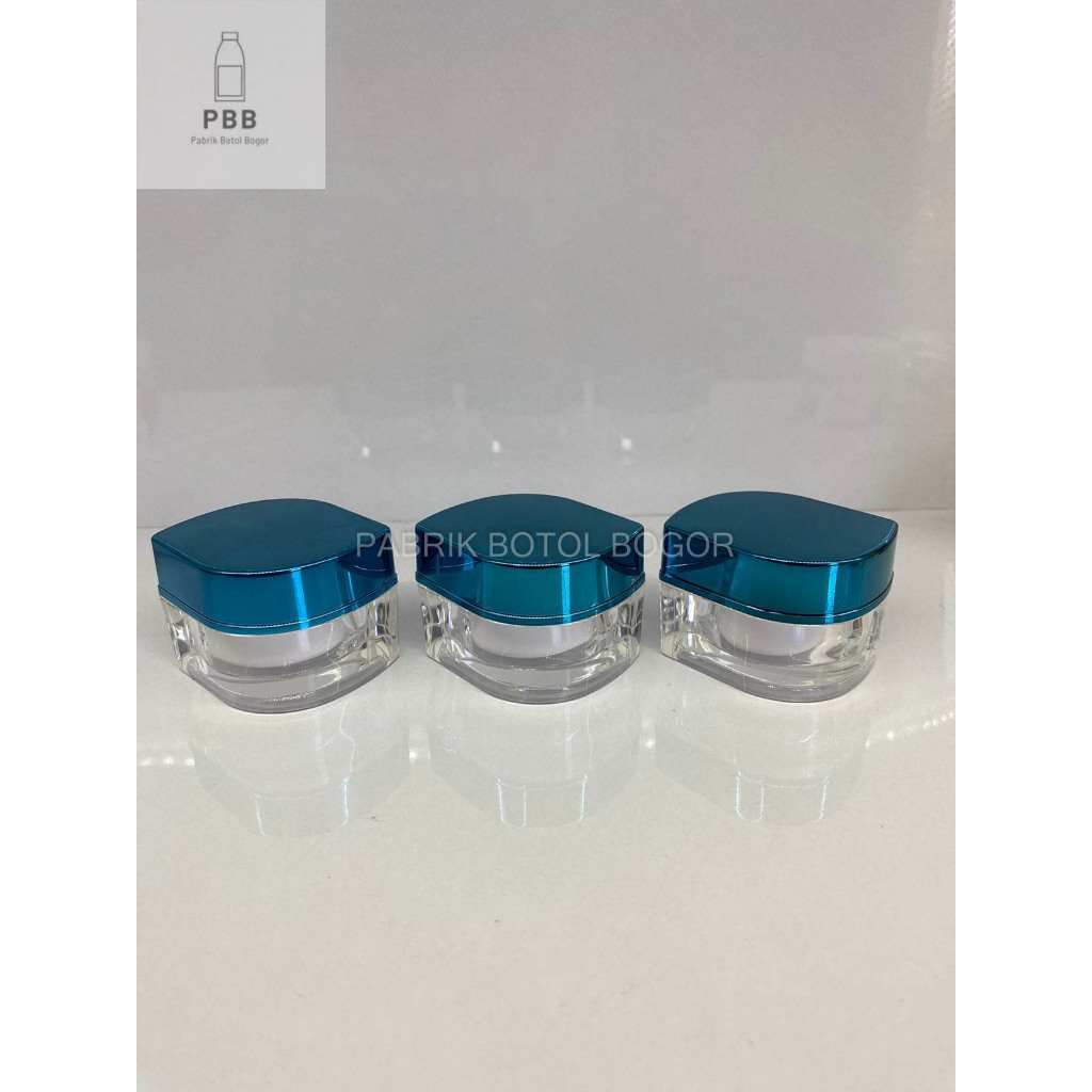 PBB - Pot Cream Acrylic Leaf 10Gr Blue Gold Pot Cream Leaf 10 Gr Biru
