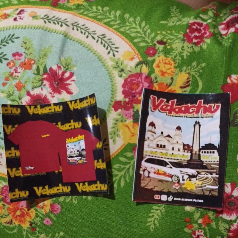 

stiker gambar vekachu & stiker gambar baju ve